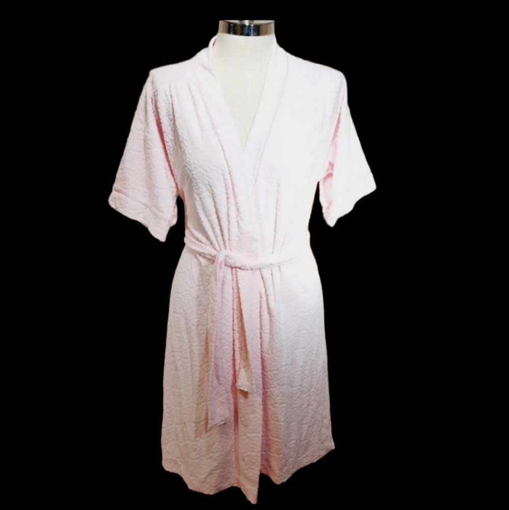 Vintage NWT - Gilligan O'Malley Pink  Robe / Kimono - Short Sleeve - X-Small USA